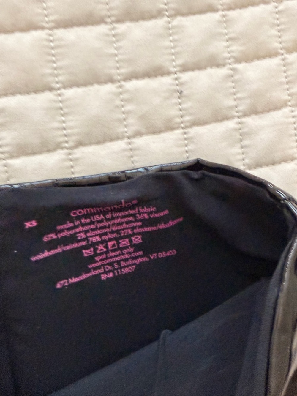 Commando Black High-Shine Patent Pencil Skirt - Picture 3 of 3